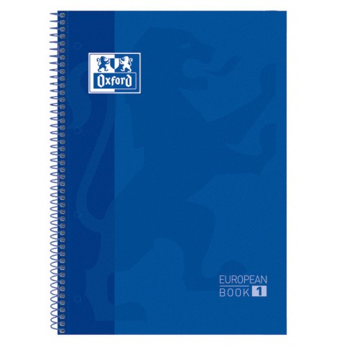 4434-CUADERNO EUROPEANBOOK 1 TAPA EXTRADURA A4+ 80 HOJAS 5X5 COLOR AZUL OSCURO OXFORD 100430197