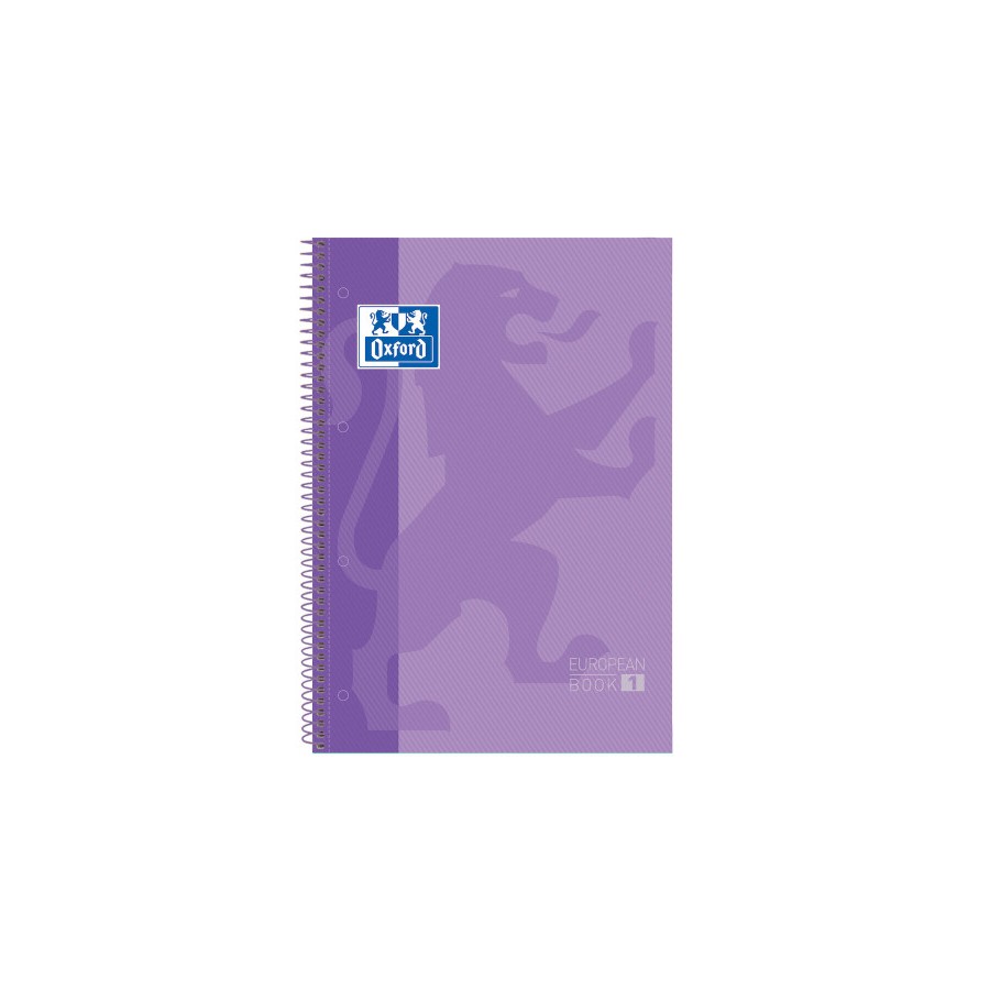4442-Oxford Europeanbook 1 cuaderno y block A4 80 hojas Purpura