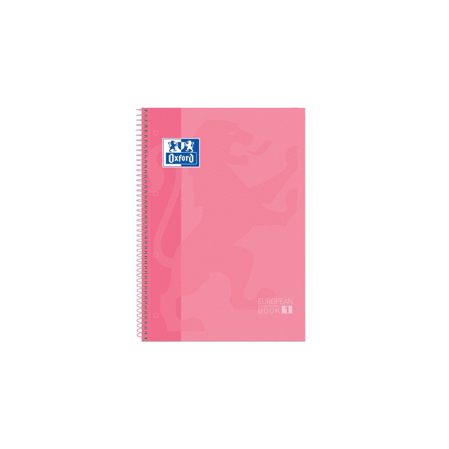 4444-Oxford Europeanbook 1 cuaderno y block A4+ 80 hojas Rosa