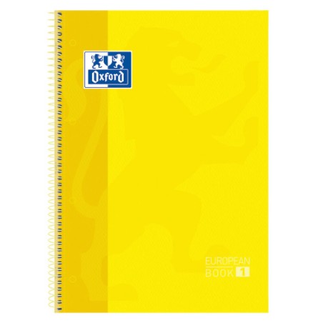 4448-Oxford Europeanbook 1 cuaderno y block A4 80 hojas Amarillo