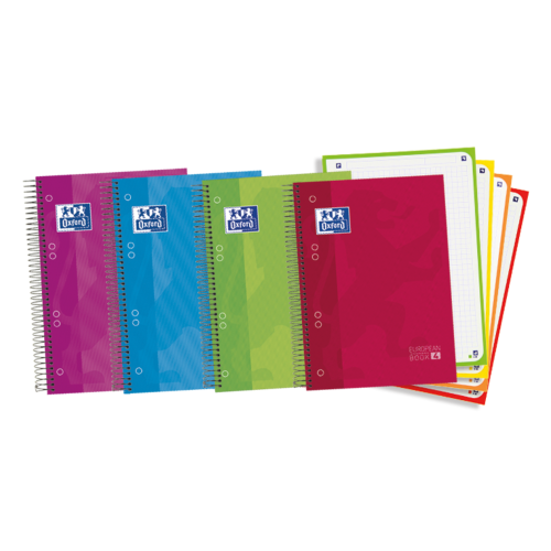 4450-Oxford Europeanbook 4 cuaderno y block A5 120 hojas Colores surtidos