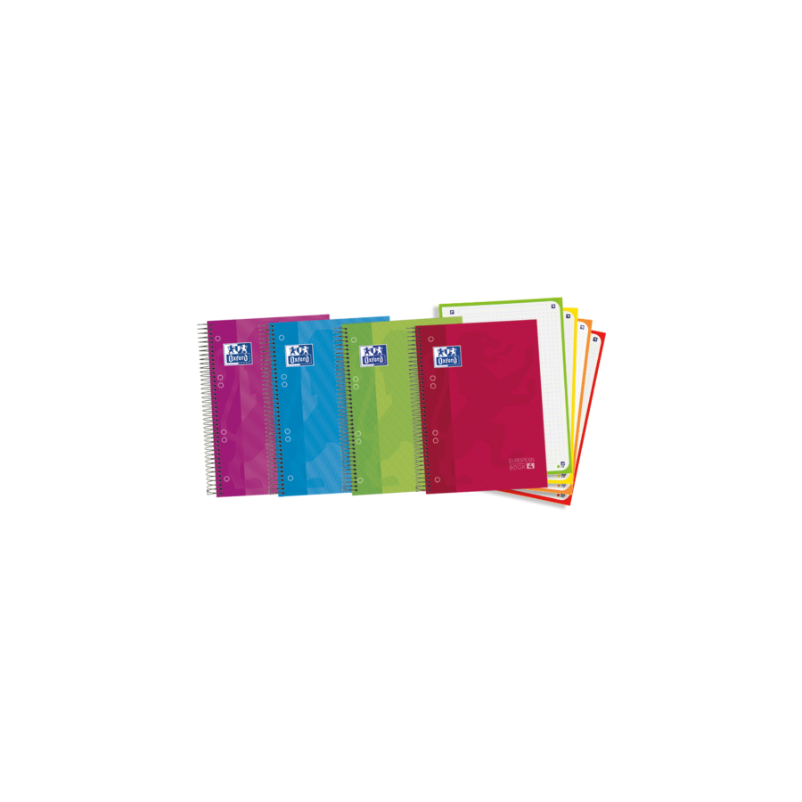 4450-Oxford Europeanbook 4 cuaderno y block A5 120 hojas Colores surtidos