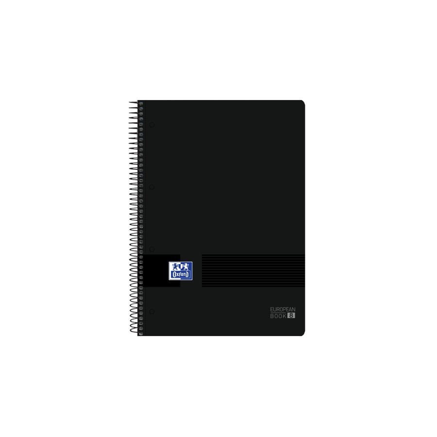 4456-Oxford 400088489 cuaderno y block 160 hojas Negro
