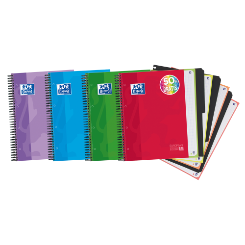 4458-Oxford 400027275 cuaderno y block A4+ 120 hojas Colores surtidos