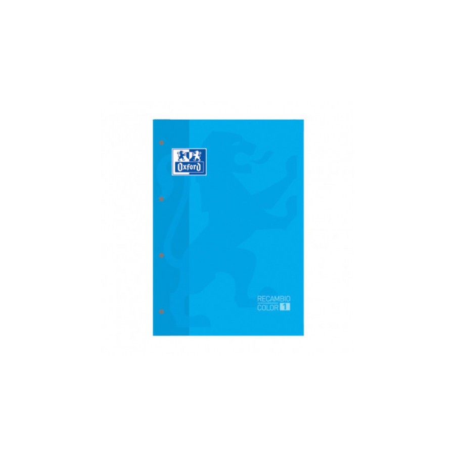 4465-BLOC ENCOLADO COLOR 1 TAPA BLANDA A4+ 80 HOJAS 5X5 COLOR TURQUESA OXFORD 400123679