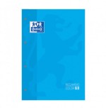 4465-BLOC ENCOLADO COLOR 1 TAPA BLANDA A4+ 80 HOJAS 5X5 COLOR TURQUESA OXFORD 400123679