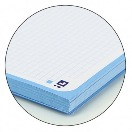 4466-BLOC ENCOLADO COLOR 1 TAPA BLANDA A4+ 80 HOJAS 5X5 COLOR TURQUESA OXFORD 400123679