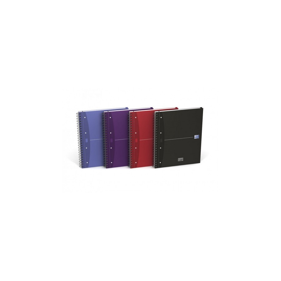 4477-CUADERNO EUROPEANBOOK 4 TAPA EXTRADURA A4+ 120 HOJAS 5X5 COLORES SURTIDOS ESSENTIALS OXFORD 100104738