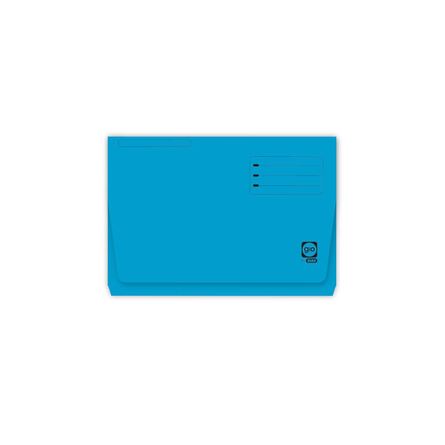 4530-SUBCARPETA CON BOLSA Y SOLAPA INTENSAS 320 GRS FOLIO COLOR AZUL GIO 400040682