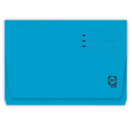 4530-SUBCARPETA CON BOLSA Y SOLAPA INTENSAS 320 GRS FOLIO COLOR AZUL GIO 400040682