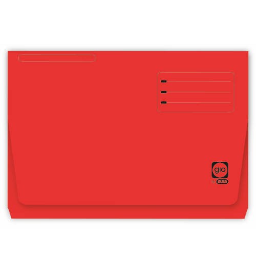 4533-SUBCARPETA CON BOLSA Y SOLAPA INTENSAS 320 GRS FOLIO COLOR ROJO GIO 400040684