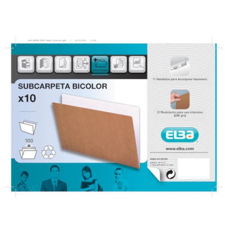 4537-SUBCARPETA SIMPLES KRAFT 240 GRS FOLIO BICOLOR GIO 400040628