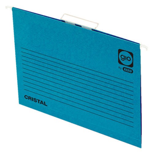 4561-CARPETA COLGANTE CAJON VISOR CORTO CRISTAL FOLIO LOMO V COLOR AZUL GIO 400021954