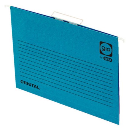 4561-CARPETA COLGANTE CAJON VISOR CORTO CRISTAL FOLIO LOMO V COLOR AZUL GIO 400021954