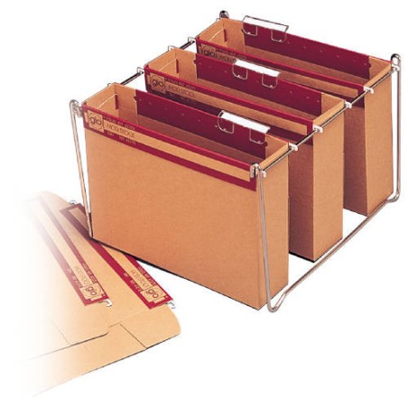 4571-CARPETA COLGANTE CAJON STOCK FOLIO LOMO 75 COLOR MARRON GIO 400021922