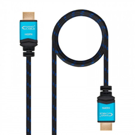 4585-Nanocable Cable HDMI V2.0 4K@60GHz 18 Gbps A/M-A/M, negro, 10.0 m.