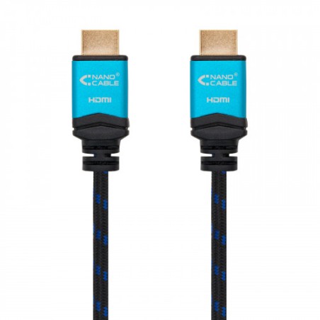 4586-Nanocable Cable HDMI V2.0 4K@60GHz 18 Gbps A/M-A/M, negro, 10.0 m.