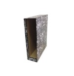 4593-CAJA PARA ARCHIVADOR A4 CLASICO COLOR GRIS UNISYSTEM CLASICO 7430071
