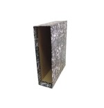 4605-CAJA PARA ARCHIVADOR 1/4N CLASICO COLOR GRIS UNISYSTEM CLASICO 7480071