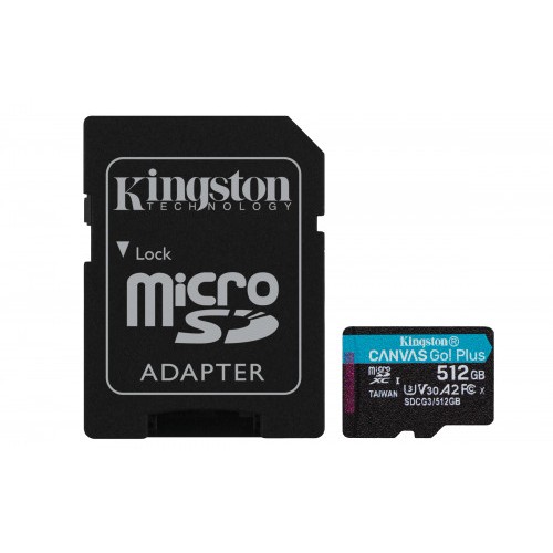 4818-Kingston Technology Canvas Go! Plus memoria flash 512 GB MicroSD Clase 10 UHS-I
