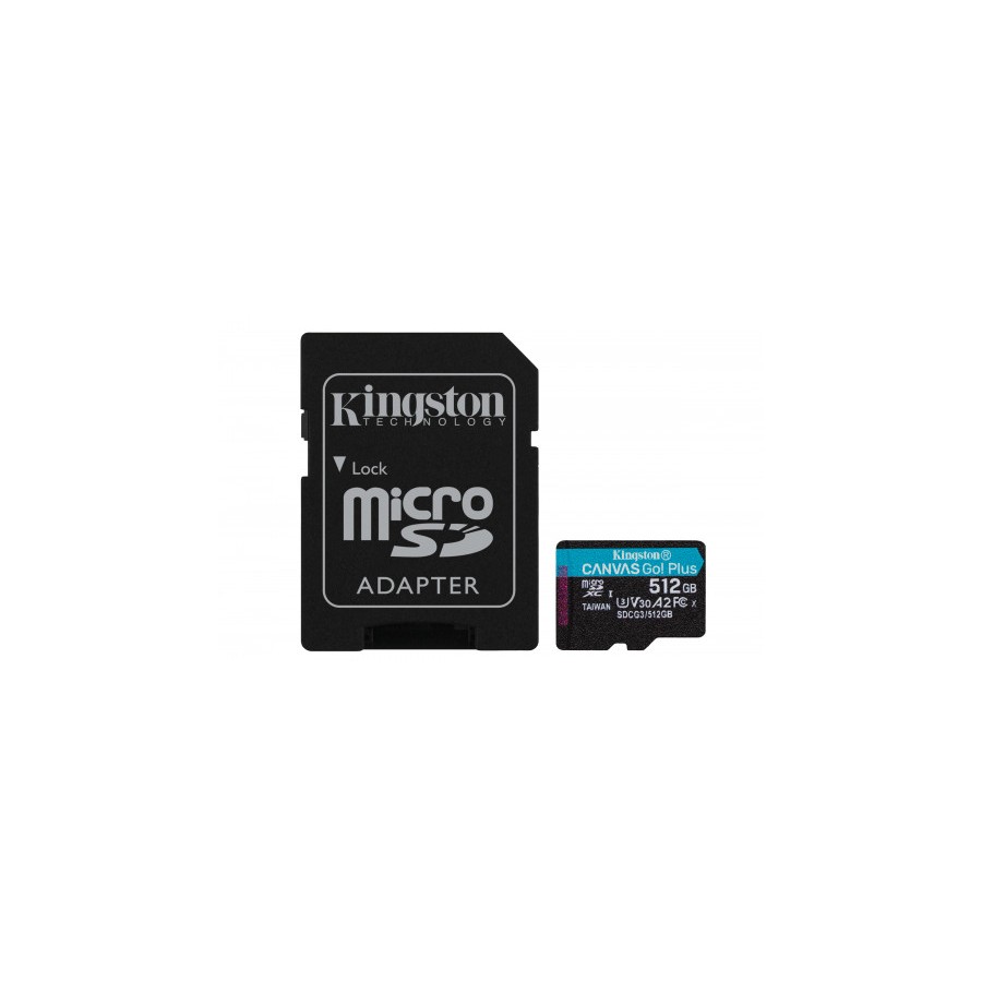 4818-Kingston Technology Canvas Go! Plus memoria flash 512 GB MicroSD Clase 10 UHS-I