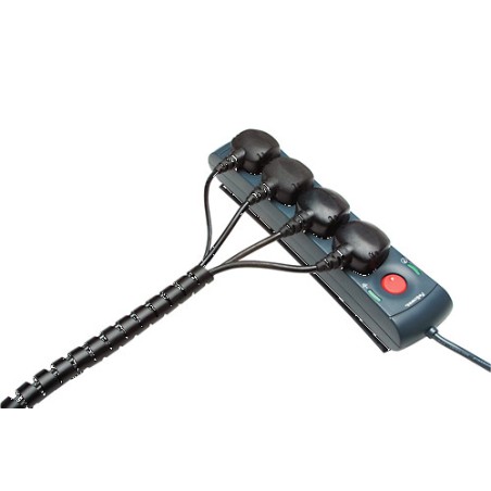 482-ORGANIZADOR CABLES ZIP 2M NEGRO FELLOWES 99439