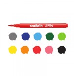 4825-CAJA 10 ROTULADORES SUPER BRUSH CARIOCA 42937