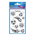 4837-SOBRE CON 1 HOJA 76X120MM Y 9 PEGATINAS TATOO BALONES AVERY 56740