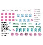 4844-SOBRE CON 2 HOJAS 76X120MM Y 132 PEGATINAS DIAS DE LA SEMANA AVERY 54542