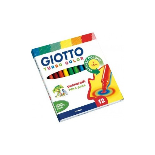 4866-ESTUCHE 12 ROTULADORES TURBO COLOR GIOTTO F416000