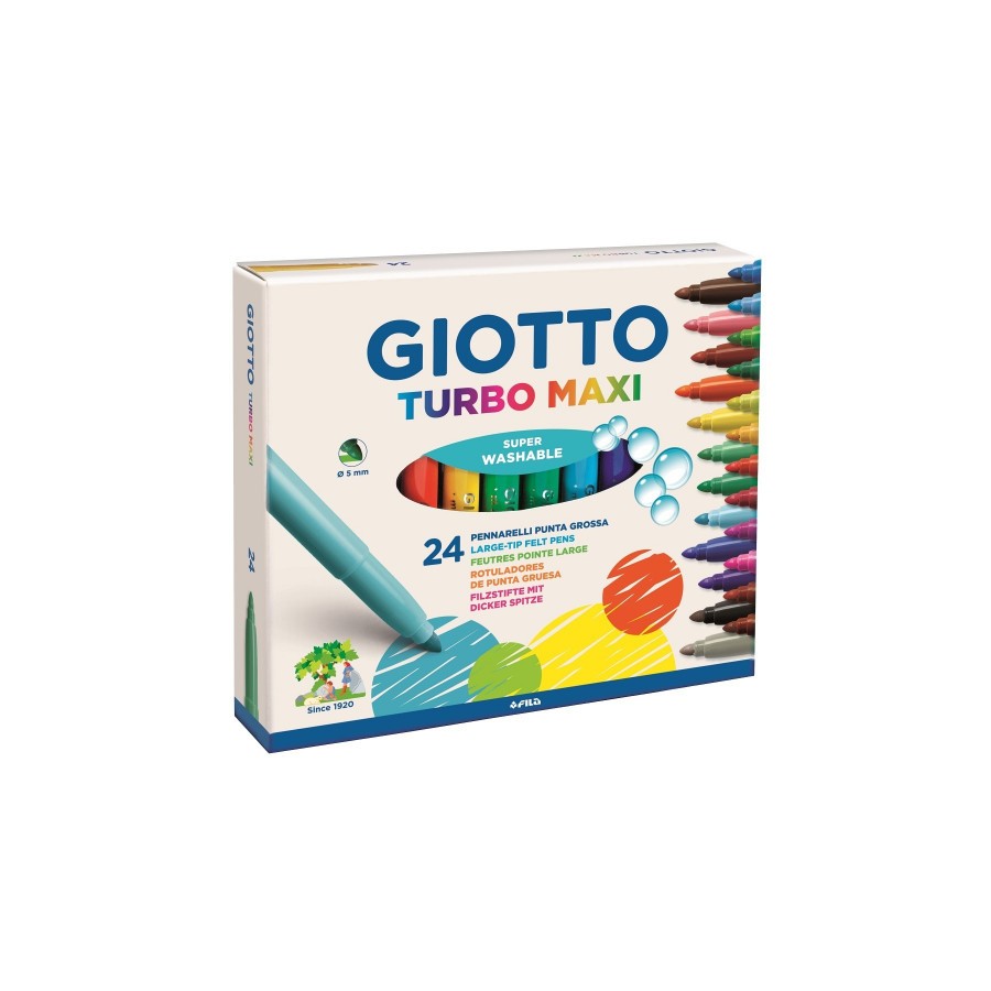 4868-ESTUCHE 24 ROTULADORES TURBO MAXI GIOTTO F455000