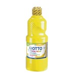 4872-BOTELLA TEMPERA LAVABLE AMARILLA 500ML GIOTTO F535302