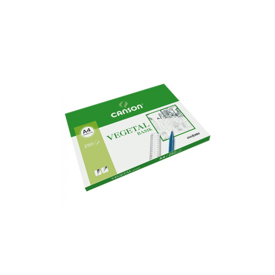 4891-PAQUETE 250 HOJAS PAPEL VEGETAL A4 90G GUARRO CANSON C200406219