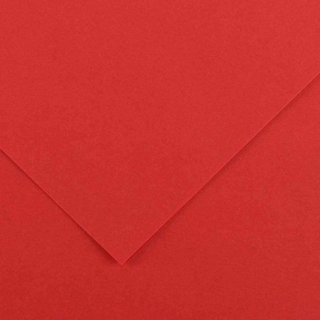 4908-PAQUETE 25 HOJAS CARTULINA IRIS 50X65 185G ROJO GUARRO CANSON C200040228