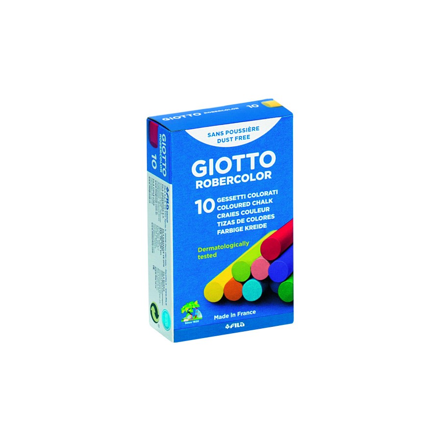 4913-CAJA 10 TIZAS COLORES SURTIDOS GIOTTO F538900