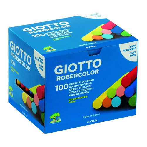 4915-CAJA 100 TIZAS COLORES SURTIDOS GIOTTO F539000