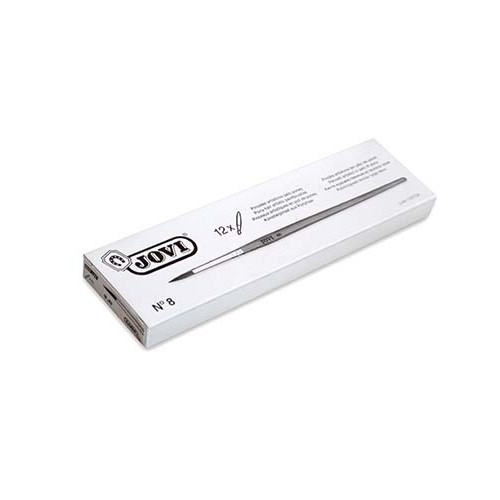 4965-ESTUCHE 12 PINCELES ARTISTICOS PELO PONEY No 8 JOVI 8208