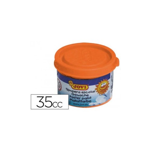4972-ESTUCHE TEMPERA ESCOLAR 5 BOTES 35 ML - NARANJA JOVI 50306