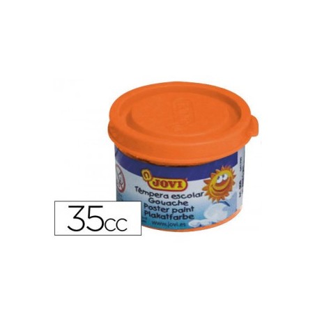 4972-ESTUCHE TEMPERA ESCOLAR 5 BOTES 35 ML - NARANJA JOVI 50306