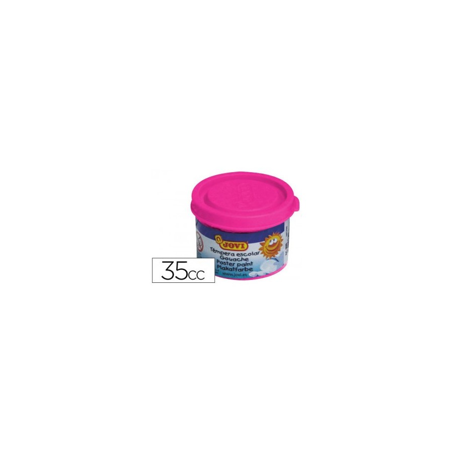 4974-ESTUCHE TEMPERA ESCOLAR 5 BOTES 35 ML - MAGENTA JOVI 50308