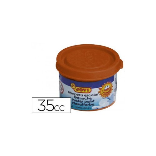 4976-ESTUCHE TEMPERA ESCOLAR 5 BOTES 35 ML - MARRON JOVI 50312
