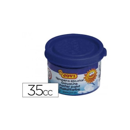 4981-ESTUCHE TEMPERA ESCOLAR 5 BOTES 35 ML - AZUL OSCURO JOVI 50324
