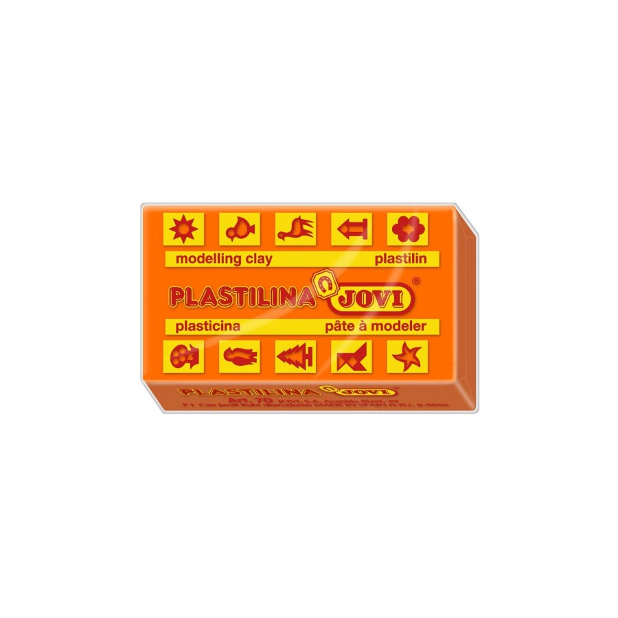 4997-CAJA 30 PASTILLAS PLASTILINA 50 G - NARANJA JOVI 7004