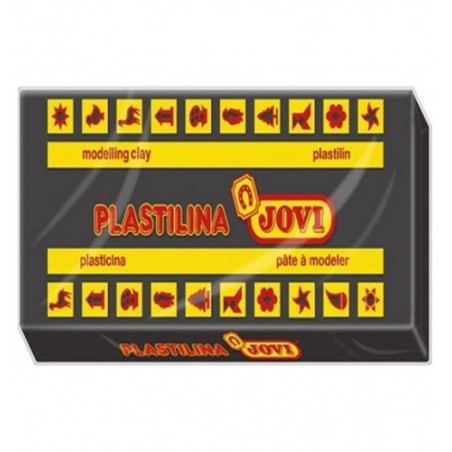 5007-CAJA 30 PASTILLAS PLASTILINA 50 G - NEGRO JOVI 7015