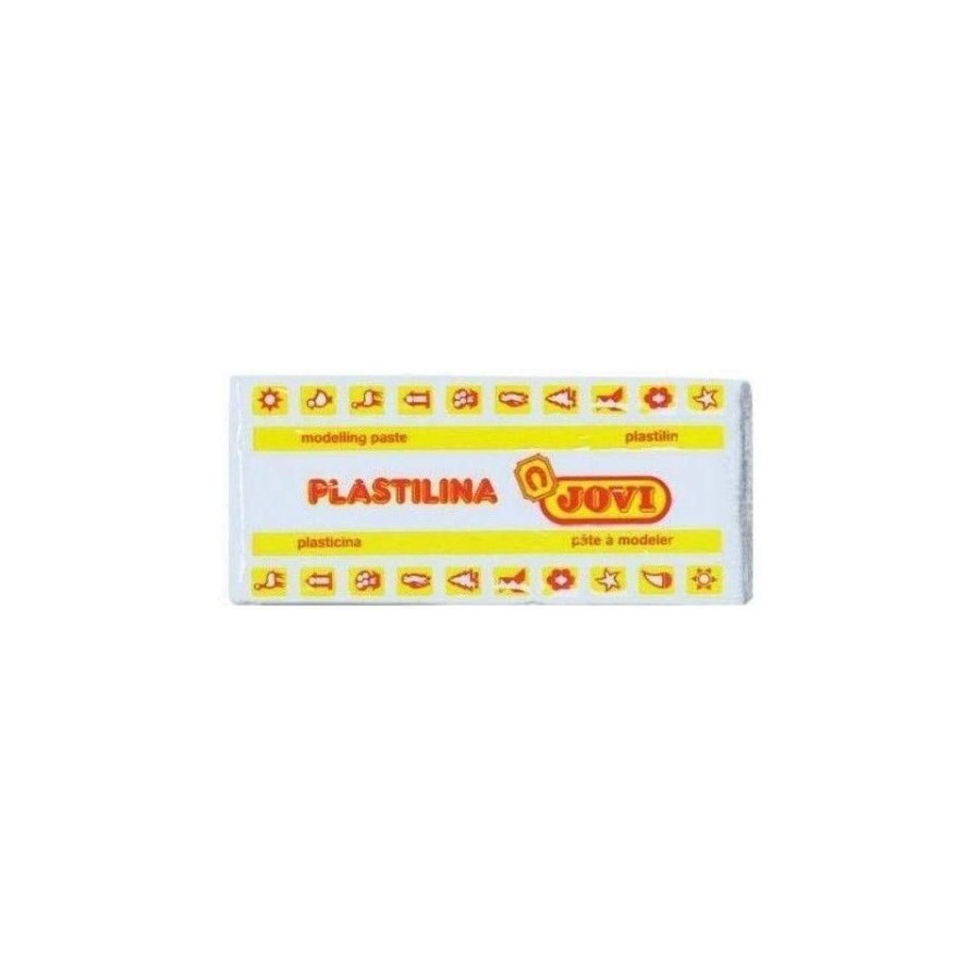 5008-CAJA 15 PASTILLAS PLASTILINA 150 G - BLANCO JOVI 7101