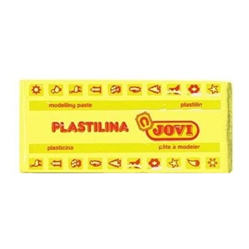 5009-CAJA 15 PASTILLAS PLASTILINA 150 G - AMARILLO JOVI 7102