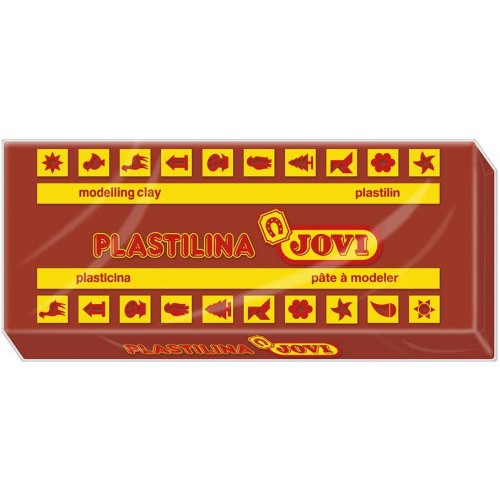 5016-CAJA 15 PASTILLAS PLASTILINA 150 G - MARRON JOVI 7109