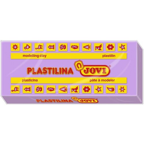 5019-CAJA 15 PASTILLAS PLASTILINA 150 G - LILA JOVI 7114