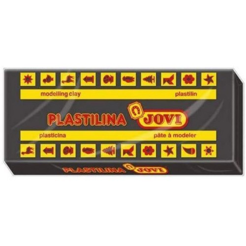 5020-CAJA 15 PASTILLAS PLASTILINA 150 G - NEGRO JOVI 7115