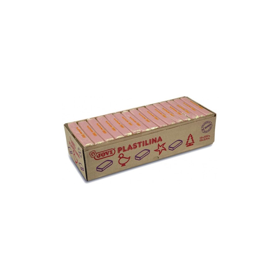 5028-CAJA 15 PASTILLAS PLASTILINA 350 G - CARNE JOVI 7208